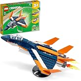 LEGO&reg; Creator 3&rsquo;&uuml; 1 Arada S&uuml;personik Jet 31126-7 Yaş ve &Uuml;zeri &Ccedil;ocuklar i&ccedil;in Jet U&ccedil;ağı, Helikopter ve S&uuml;rat Teknesi İ&ccedil;eren Oyu