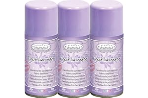 HygienFresh Fresh Lavender - Spray Deodorante Professionale Tessuti Ambiente Auto Cassetti Scarpe Armadio Profumo Hotel Palestra Accessori Lavanderia - 3 Pezzi da 150 ml