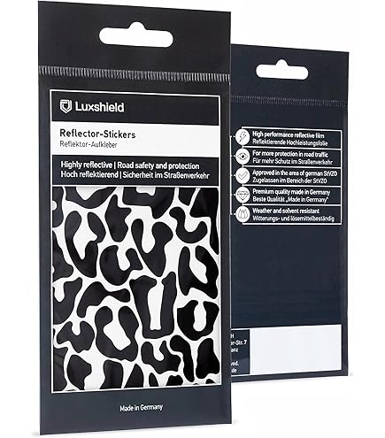 20 Stück Reflektor Aufkleber 20mm - Selbstklebend Für Sicherheit Im Dunkeln