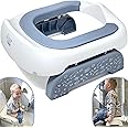 Pote Plus Travel Potty, Part of The Award-Winning Pote Plus Range, Soft PU Cushioned Portable Toddler Toilet seat - Includes 5 Disposable Liners (Grey Woodland)