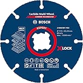 Bosch 1x EXPERT Carbide Multi Wheel X-LOCK Kesici Diskler (Sert ahşap, &Ccedil;ivili ahşap, Plastik, Al&ccedil;ıpan panel, &Oslash; 115 mm, Aksesu