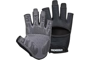 TRENDOUX Fitness Handschuhe Herren Damen, rutschfeste Gym Handschuhe Traininghandschuhe für Krafttraining, Bodybuilding