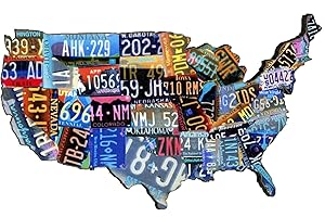 Cucuba Magnete Calamita per Frigorifero Sagomata Stile Vintage Souvenir Da Collezione Stampa Su MDF Tagliato a Laser Alta Qualità - Idea Regalo (Magnete America)