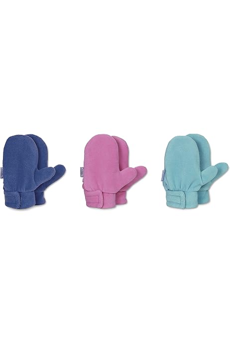 Sterntaler Baby Fäustlinge Pure Colour, Größe 3, Farbe Kobaltblau – Aus Weichem Microfleece Mit Klettverschluss