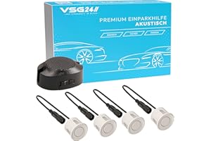VSG e Altoparlante, Kit con Omologazione e13, Parking Assist Automatico per Retromarcia - Bianco