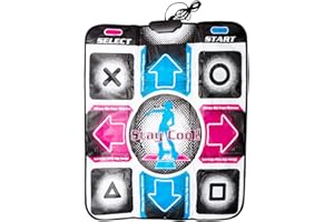 SDFLKAE Tapis de danse, tapis de danse pour la révolution de la danse (DDR) antidérapant, couverture de danse sensible USB pour PC, ordinateur portable, jeu vidéo