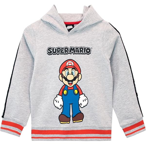 Sweat Garçon Vertbaudet Super Mario - Marine - Taille 8 Ans - 60% Coton - Manches Longues