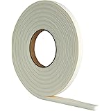 Extra Thick Draught Excluder Strip (3.5m White Rubber Foam for gaps 4-7mm)