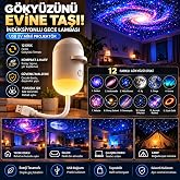 &Ccedil;eşithane 12 Diskli Galaksi Projekt&ouml;r&uuml; USB 5V Mini Gece Lambası, Yıldız ve G&ouml;ky&uuml;z&uuml; Projeksiyon Işığı