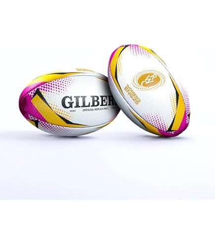 Rhino Ballon De Rugby Éponge Rose Vif Taille 3 - Ballon Mousse Entraînement Enfants Et Adultes