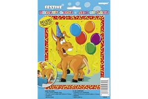 Unique Party 25032 - Jeu de Fête - Jeu de l'Âne pour 8 joueurs