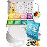 WALTZ 7 Set Bombe da Doccia, 16 Pastiglie, 8 Profumi Naturali, Aromaterapia per Relax e Benessere, Oli Essenziali, Idee Regal