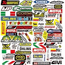 Autocollant Nom Course Autocollants Personnalisés - Texte Sur Mesure Pour Voiture, Moto, Casque, Vélo, Scooter - Lot De 2 Stickers Vélo Scooter