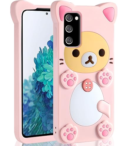 LCHDA Plüsch-Hülle Für Xiaomi Redmi Note 8 – Mit Hasenohren, Künstlichem Fell, Stoßfest
