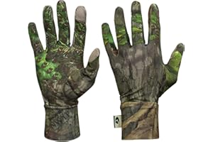 Mossy Oak Mens Lightweight Camo Hunting Gloves