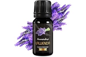 Aromaholik Olejek Eteryczny lawendowy BIO 100% naturalny – olejek eteryczny do dyfuzora & aromatyzera – certyfikowany olejek eteryczny z Indii – Lavender Essential Oils 10ml do sauny i masażu