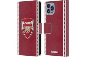 Head Case Designs Officially Licensed Arsenal FC Home 2022/23 Crest Kit Leather Wallet Case Compatible With Apple iPhone 14