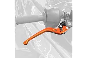 ‎FULLIBARS 3D metallische Oberfläche einstellbar Kupplungs & Bremshebel Satz für Duke 125 RC125 2014-2020, Duke 200 RC200 2014-2016, Duke 390 RC 390 2013-2020 DUKE HEBEL KUPPLUNGS BREMSHEBEL Orange