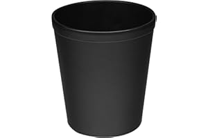 Osco Faux Leather Waste Bin - Black