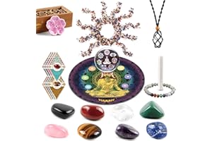 vuUUuv Chakra Stones Set -Reiki Healing Crystals for Healing, Meditation, Chakra Balance or Ritual (7 Pcs Set)