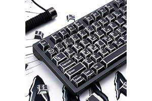 ‎SUMGSN 150 Tasten Schwar Keycaps Cherry Profil PBT Dye Sub Manga Keycaps Fit für 61/64/87/194/108 Cherry Mx Gateron Schalter Mechanische Tastatur