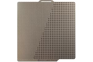 Toaiot Bamboo Lab A1 X1C X1 X1E P1P P1S: Smooth Hexagonal Honeycomb+ Plaid Hologram Dual Sided Flexible Spring Steel Sheet 257x257mm 3D Printer Platform Upgraded Gold Pattern Build Plate