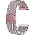 INEFABLE 22mm Stainless Steel Chain Watch Strap Band for ColorFit Ultra/Ultra 2, Amazfit GTR (47mm)/ GTR 2E, One Plus(46mm), Galaxy Watch 3 45mm, Realme S/S Pro - Pack of 1 (Rose Gold)