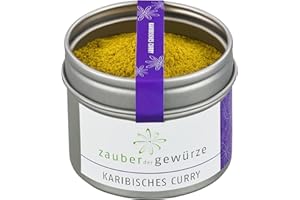 ‎ZAUBER DER GEWÜRZE Zauber der Gewürze Karibisches Curry – Zitronig-fruchtiges Curry Pulver mit frischem Aroma für Geflügel, Gemüse, Fisch und Meeresfrüchte, 50 g