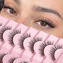 Lot De 10 Paires De Faux Cils 3D Effet Vison - MYTEX-SHOP - Neuf - Noir Volumisant