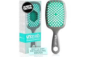 FHI Heat UNbrush Wet & Dry Vented Detangling Hair Brush, Aurora
