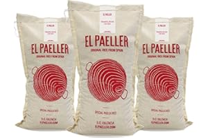 EL PAELLER - Riso per Paella | Varietà Albufera D.O Valencia | Ideale per Paellas e Risotti Brodosi | Confezione da 3 unità da 1kg