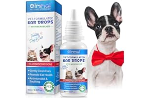YijiaXingzhou Ear Drops for Cat & Dog Ear Infection and Itch Relief, Dog Ear Cleaner for Gentle Ear Wax Removal, Support Yeast Infection and Ear Mite, Odour Control and Ear Health Care Solution
