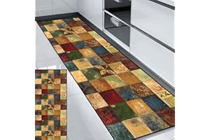 HUAXIQUE Tappeto Per Cucina Tappeto cucina Tappeto Runner Corsia Da Cucina Moderno Design per Soggiorno Camera Da Letto Cucina Bagno 50x100cm Stile M