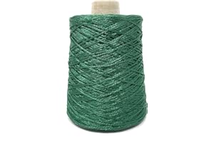 CHICCA BORSE Chicca Tutto Moda Filo Fettuccia per Borse e Abbigliamento 500g - 1.100m (Verde Erba)