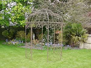 Amazon De Franzosischen Shabby Chic Braun Schmiedeeisen Metall Garten Fancy Dekorativen Arch Pavillon W 225 Cm H 300 Cm
