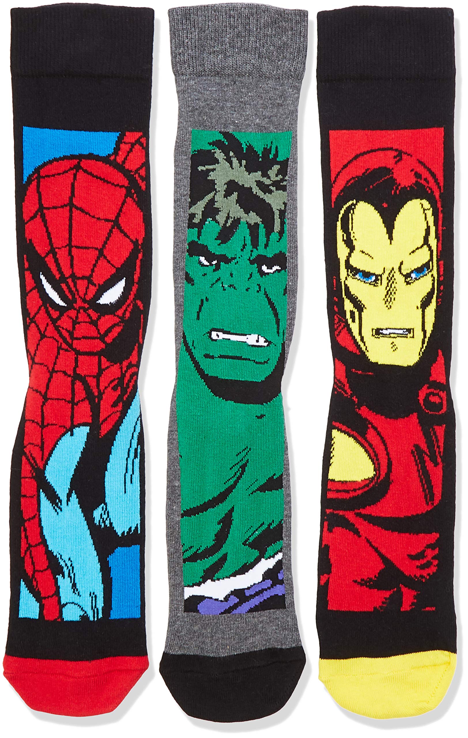 New-Look-Herren-Socken-Marvel-Boxed-Mehrfarbig-Mulit-Coloured-99-One-Size