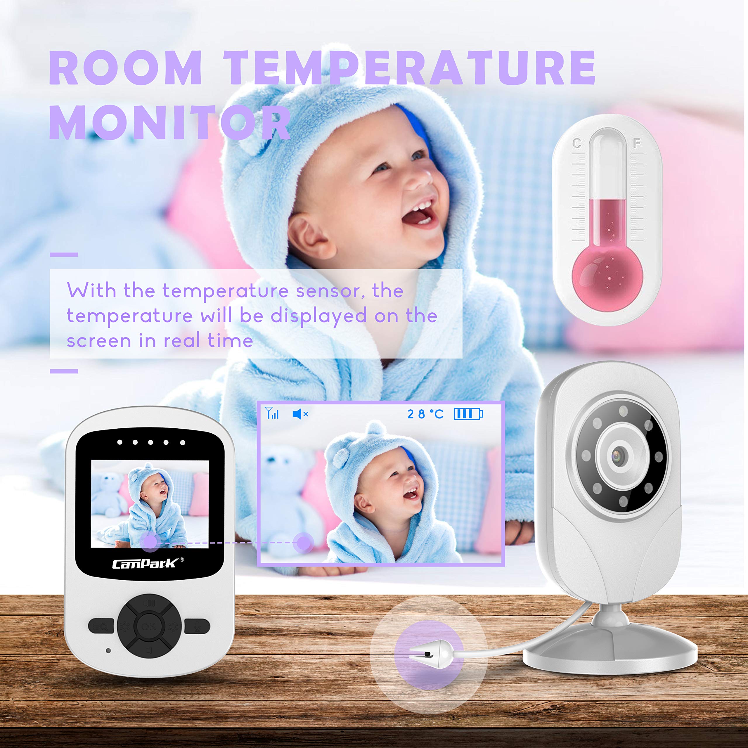 campark video baby monitor