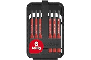 Wiha Bit Set slimBit electric TORX® 6-tlg. I inkl. slimBit-Box I flexibel, kompakt, mobil I VDE geprüft (43153)