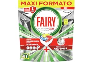 Fairy Pastiglie Lavastoviglie Platinum Plus - 54 Lavaggi - 1 confezione da 54 lavaggi - Anti-Opaco