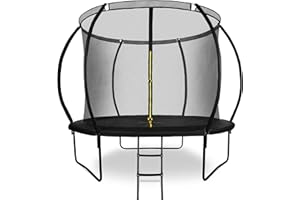 Hypermotion Cama Elastica Niños Exterior - Trampolín de Jardín 244/305/366/430/487 cm Trampolines para Niños con Red de Seguridad - De Secado rápido y Resistente al Agua – Rebote excelente