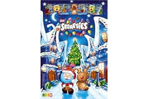 ‎SMARTIES NESTLÉ SMARTIES Adventskalender, Weihnachtskalender gefüllt mit Figuren aus Milchschokolade & SMARTIES Schokolinsen, 1er Pack (1 x 193,9g)