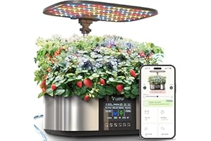 LETPOT LPH-Max Hydrokultur-Anzuchtsystem-Kit, 21 Pods APP & WiFi, automatisch gesteuert, intelligenter Indoor-Garten mit 36 W LED-Wachstumslicht, Auto-Tropfbewässerungs-Kits, selbstverwaltete Pflege