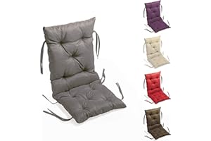 sunnypillow Coussin pour Banc de Jardin 50 x 50 x 50 cm - Matelas Exterieur, Interieur - Coussins Assise & Dossier Souples - Confortable Coussins pour terrasse, Balcon, Banquette - Gris