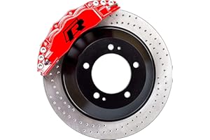 AUFGEKLEBT R Lot de 4 autocollants pour étriers de frein en vinyle pour voiture - Résistant à la chaleur - Noir