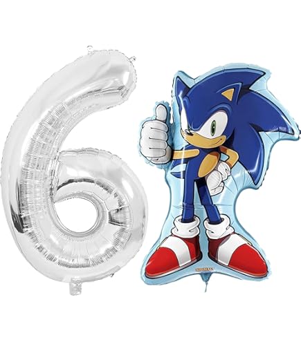 Palloncini Compleanno Sonic 5 Anni - Set 31 Pezzi Con Palloncini Alluminio E Lattice - Foto 12