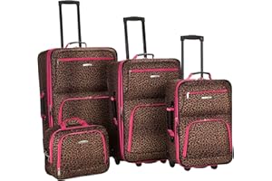 Rockland Jungle Softside Handgepäck-Set, pink Leopard, Einheitsgröße, Jungle Softside Handgepäck-Set
