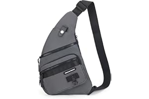 ZAICCI Zaino Monospalla Marsupio Uomo Tracolla Borsello Sling Bag Antifurto Idropellante Borsa Petto Multetasche per Lavoro Viaggio Trekking Ciclismo
