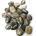Majorhouse 24pcs Engraved Inspirational Stone,Gift Healing Zen Therapy Pocket Hope Thanks Stone With Inspiring Prayer Words,Blessing Stones.