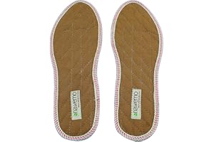 ‎NAWEMO Nawemo Cinnamon Soles to Keep Feet Pleasantly Warm and Dry / Combats Foot Odour and Fungal Infection / Natural-Brown (Pack of 1) - Brown - 44 EU