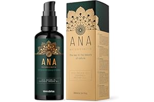 ‎ANA NATURKOSMETIK BIO Arganöl Kaltgepresst - Vorteilsgröße 100ml - 100% Rein & Natürlich - Haut & Haaröl – Vegan - Lichtschutz Glas-Flasche - Geschmeidiges Haar ohne Silikone und Parabene - ANA Naturkosmetik